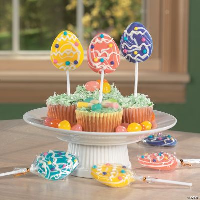 Easter Egg-Shaped Swirl Pops