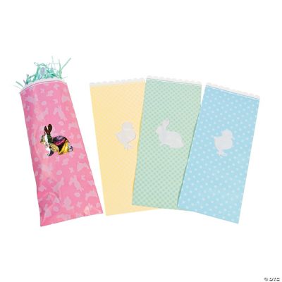 Easter Favor Bags With Cellophane Cutouts