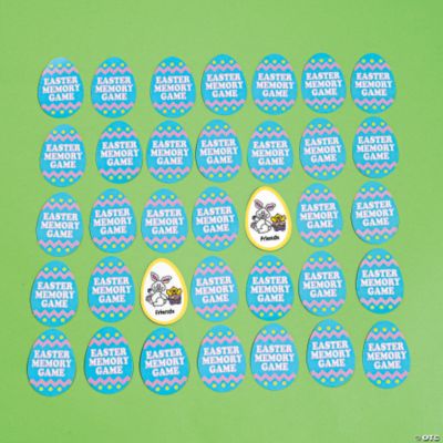 Egg-Shaped Memory Card Games