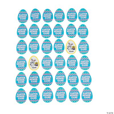 Egg-Shaped Memory Card Games