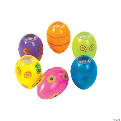 Painted Egg-Shaped Prisms
