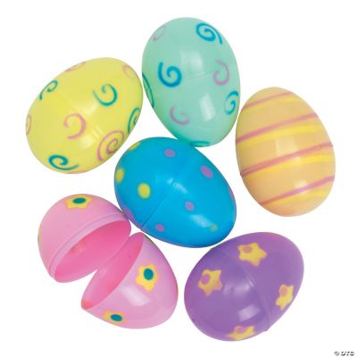 12 Jumbo Pastel Printed Easter Eggs