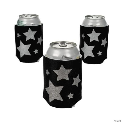 Silver Star Black Can Covers
