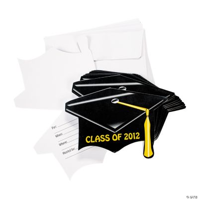 “Class Of 2012” Mortarboard Graduation Invitations