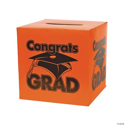 “Congrats Grad” Orange Card Box