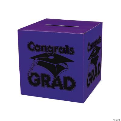 “Congrats Grad” Purple Card Box