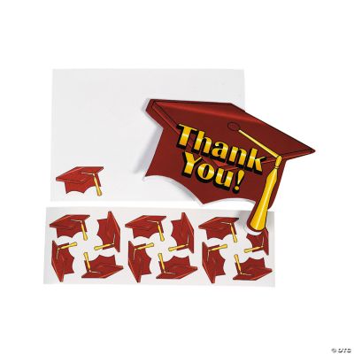 Red Graduation “Thank You” Cards