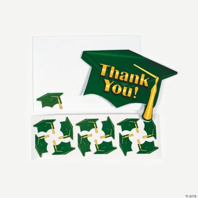 Green Graduation “Thank You” Cards