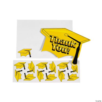 Yellow Graduation “Thank You” Cards