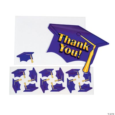 Purple Graduation “Thank You” Cards