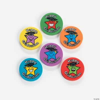Elementary Graduation Star Erasers