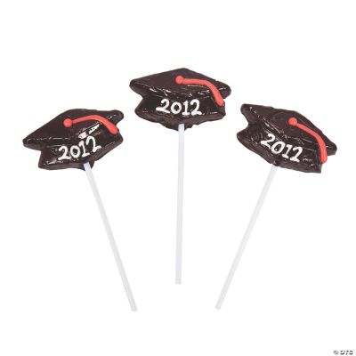 “2012” Mortarboard Graduation Suckers