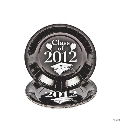 “Class Of 2012” Dessert Plates - Black