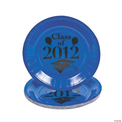 “Class Of 2012” Dessert Plates - Blue