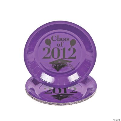 “Class Of 2012” Dessert Plates - Purple