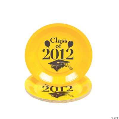 “Class Of 2012” Dessert Plates - Yellow