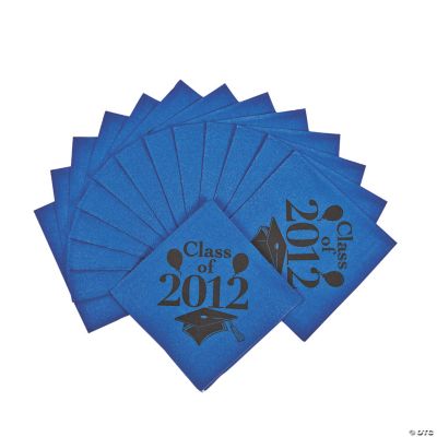 “Class Of 2012” Beverage Napkins - Blue
