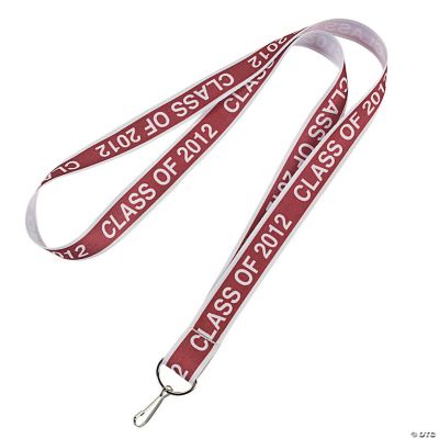 “Class Of 2012” Burgundy Lanyards