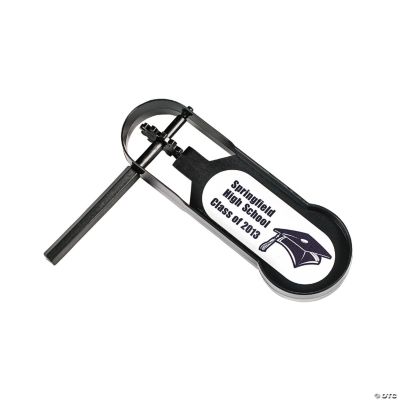 Personalized Giant Black Graduation Noisemakers