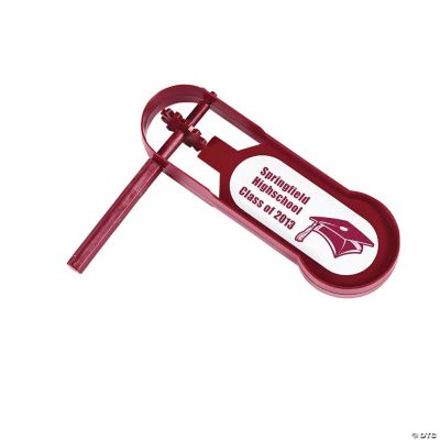 Personalized Giant Burgundy Graduation Noisemakers