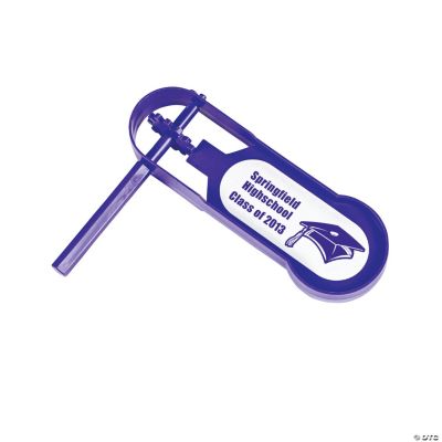 Personalized Giant Purple Graduation Noisemakers