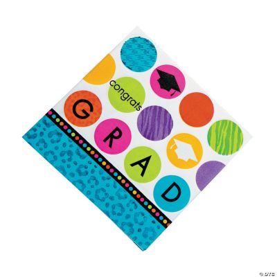 Colorful Commencement Lunch Napkins