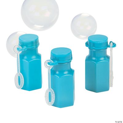 Turquoise Hexagon Bubble Bottles