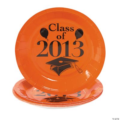 “Class Of 2013” Orange Dessert Plates
