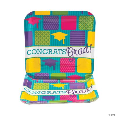 Neon Grad Square Dinner Plates