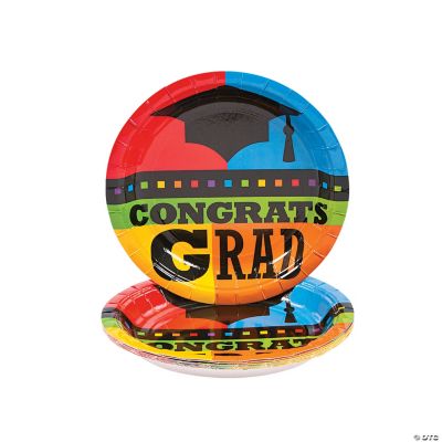 “Congrats Grad” Dessert Plates