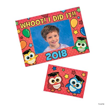 Graduation Owl Photo Frame Magnets