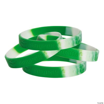 Green “Congrats Grad!” Camouflage Bracelets