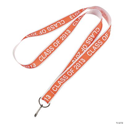 “Class Of 2013” Orange Lanyards