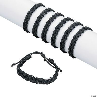 Black Braided Friendship Bracelets