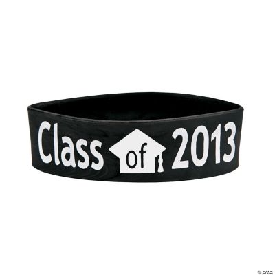 Black “Class Of 2013” Graduation Big Band Bracelets
