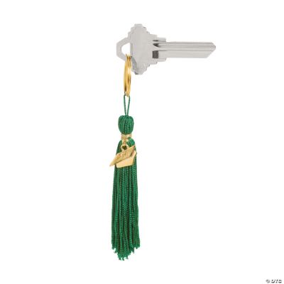 Green Graduation Tassel Key Chains