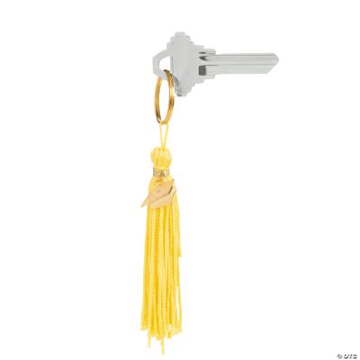 Yellow Graduation Tassel Key Chains