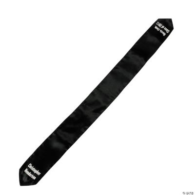 Personalized Graduation or Choir Stole - Black