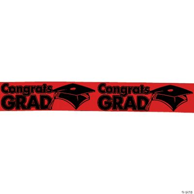 Red “Congrats Grad” Streamer