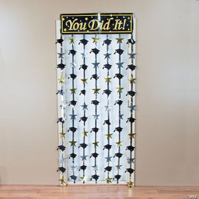 Hanging Foil Mortarboard Door Curtain
