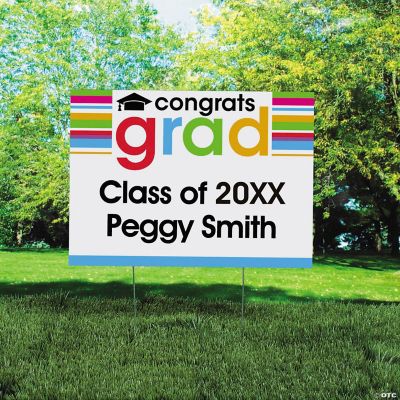 Personalized Cheers To The Grad Yard Sign