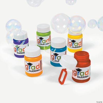 Cheers “Grad” Mini Bubble Bottles