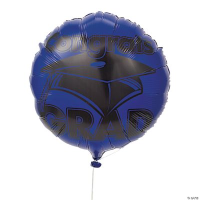Blue “Congrats Grad” Mylar Balloons