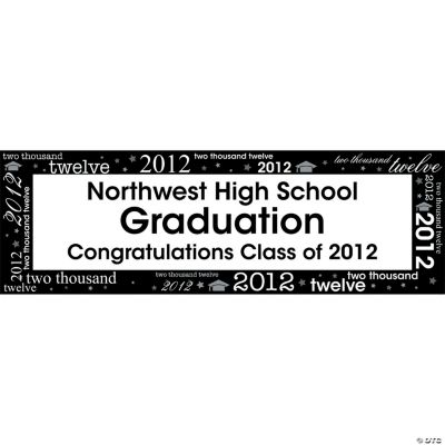 Personalized Large Graduation Banner