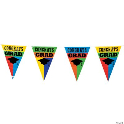 “Congrats Grad” Pennant Banner