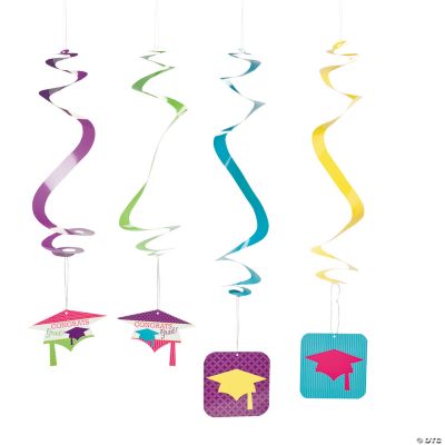 Neon Grad Dangling Swirls