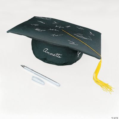 Autograph Graduation Cap-Shaped Pillow