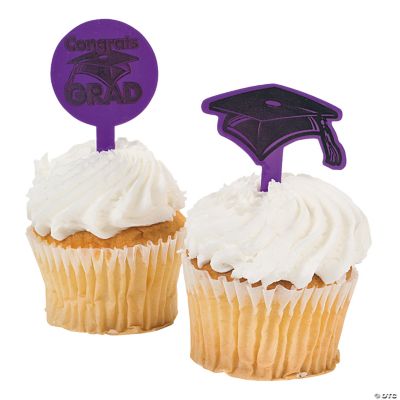 Purple “Congrats Grad” Food Picks
