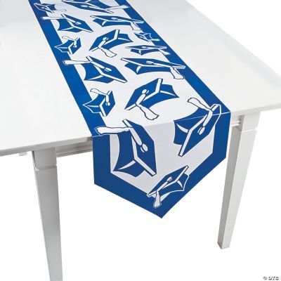 Blue Congrats Grad Table Runner