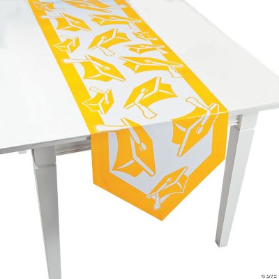 Yellow Congrats Grad Table Runner